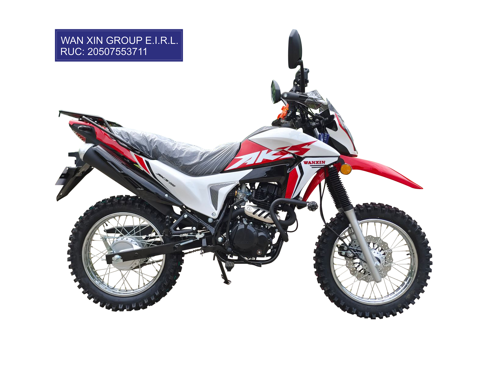 AKS 200 (BLANCO C ROJO ) DERECHA